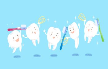 Happy teeth illustration