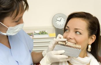 Woman on dentistry visit