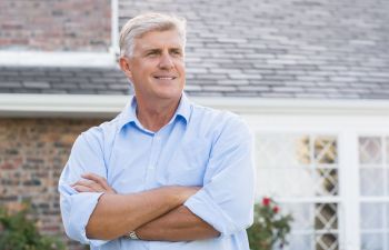 Older Man With Dental Implants