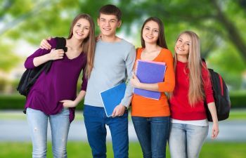 Teenagers Walking Together